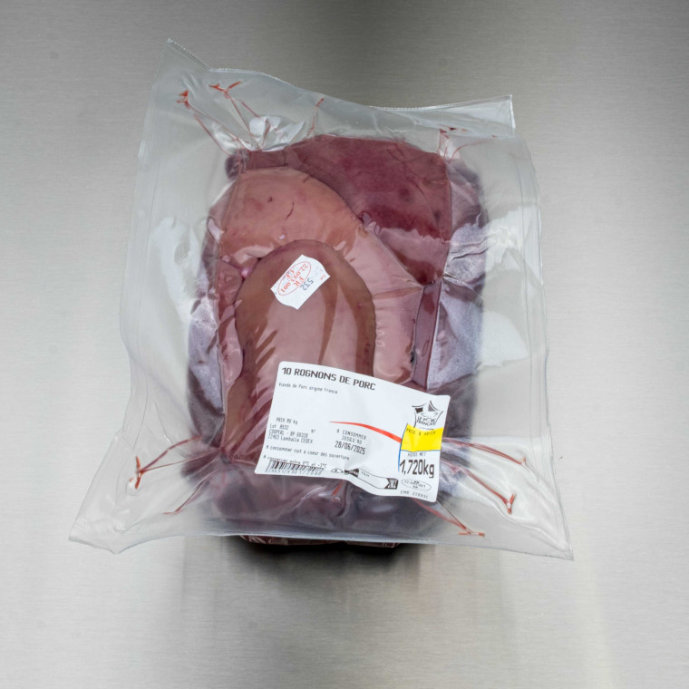 Rognons de porc 1kg600 env. (10 pi&egrave;ces de 160 g) | Calidel Pro
