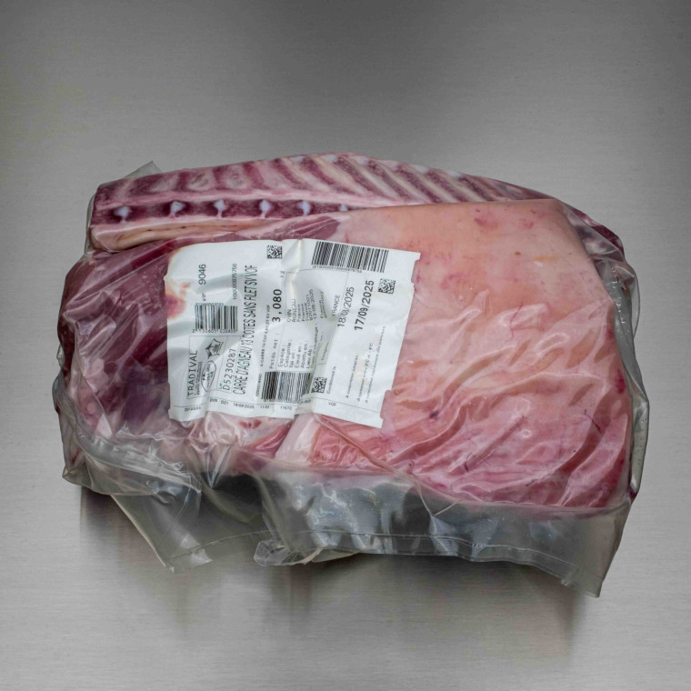 Carr&eacute; d'agneau sans filet 2kg800 env. (13 c&ocirc;tes) | Calidel Pro