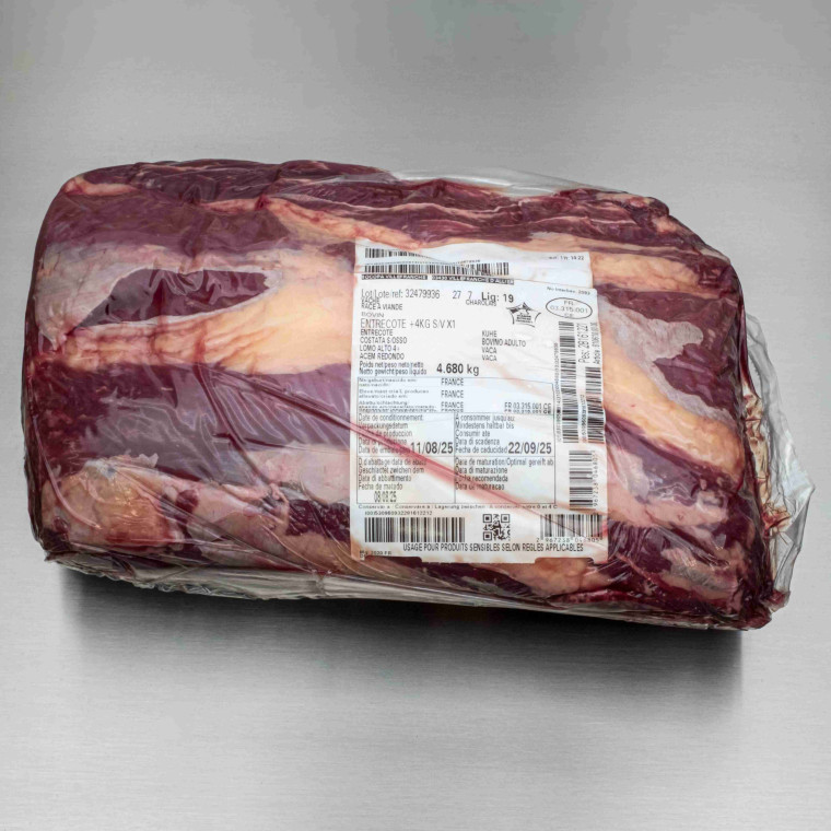 Entrec&ocirc;te de boeuf semi-par&eacute;e 4kg600 env. | Calidel Pro