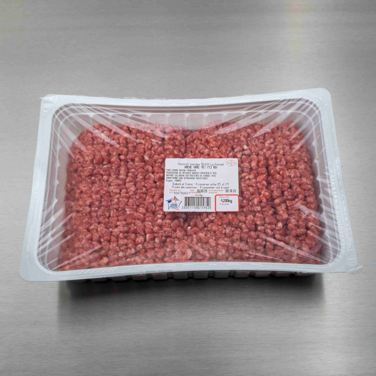 Hach&eacute; de b&oelig;uf vrac 15% MG 1kg200 | Calidel Pro