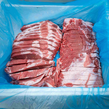 C&ocirc;tes de porc &eacute;chine avec os 6kg200 env. (30 c&ocirc;tes)