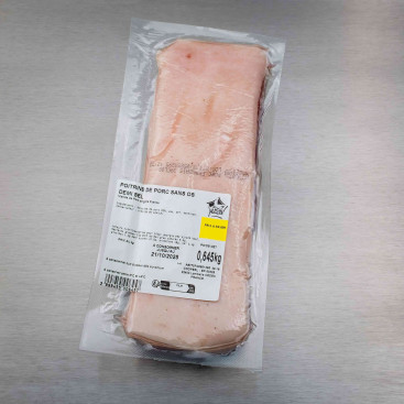 Poitrine de porc demi-sel cru 750 g env.