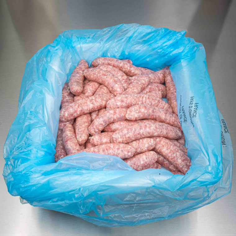 Saucisses de porc 5 kg (40 saucisses env.) | Calidel Pro