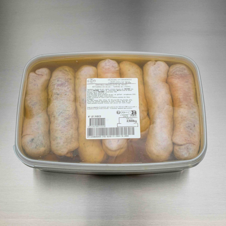 V&eacute;ritable Andouillette de Troyes Terrine 2kg500 | Calidel Pro
