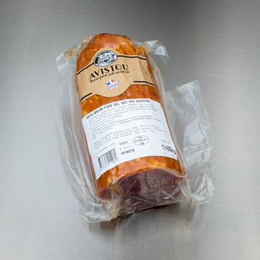 Demi bacon au sel sec et fum&eacute; au bois de h&ecirc;tre 1kg400 env.