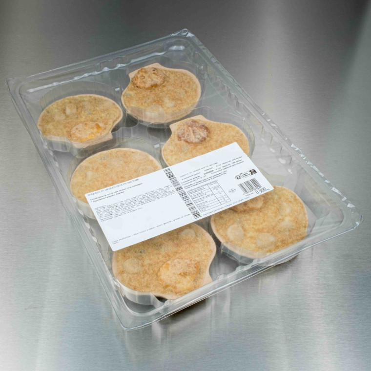 Coquille Saint-Jacques &agrave; la bretonne (6 coquilles de 150 g) | Calidel Pro