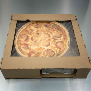 Quiche courgette et ch&egrave;vre 2kg850 env.