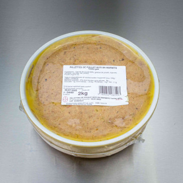 Rillettes de poulet rôti terrine 2 kg