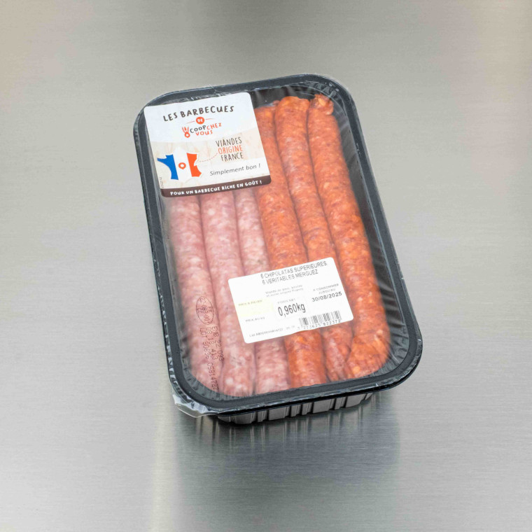 Assortiment 6 chipolatas / 6 merguez | Calidel Pro