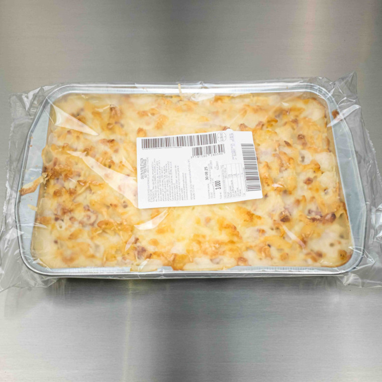 Gratin de p&acirc;tes, bacon et 3 fromages 3 kg | Calidel Pro