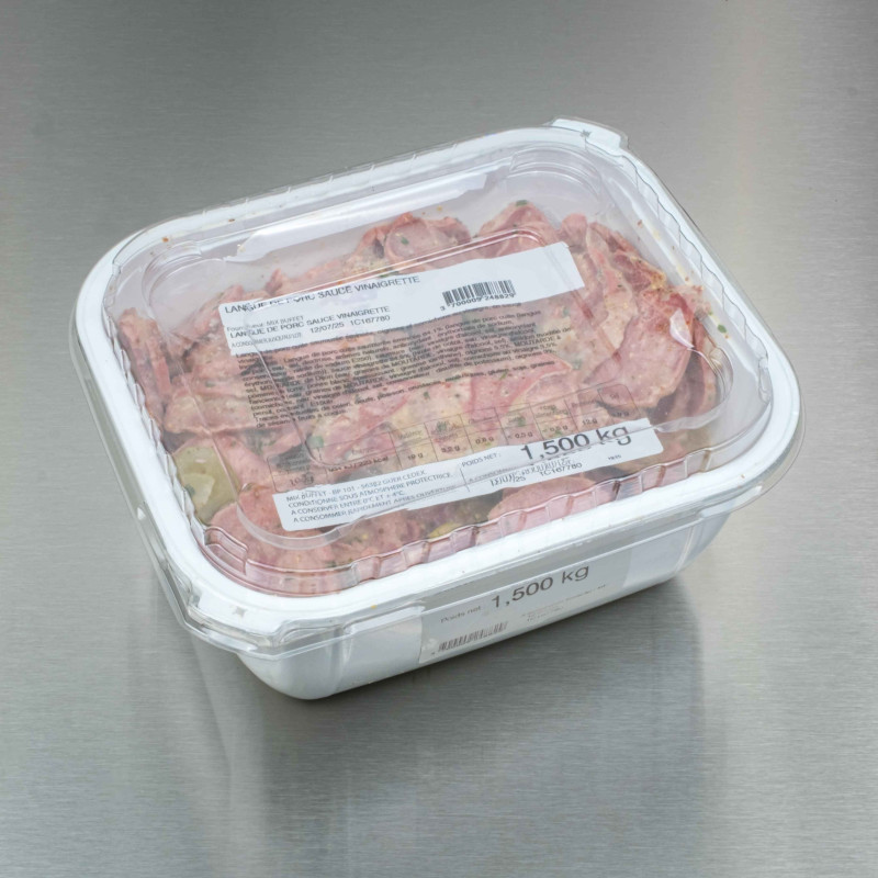 Langue de porc sauce vinaigrette 1kg500 | Calidel Pro