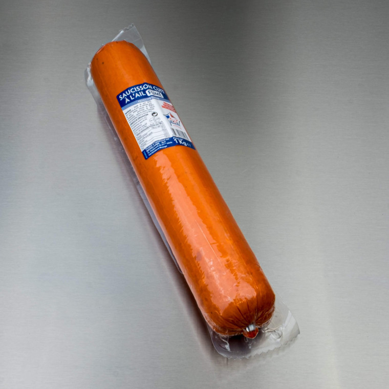 Saucisson cuit &agrave; l'ail choix fum&eacute; 1 kg | Calidel Pro