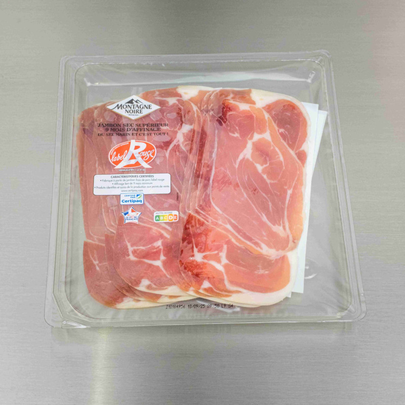 Jambon sec supérieur 9 mois 100 g (6 tranches) | Calidel Pro Jambon sec supérieur 9 mois 100 g (6 tranches) | Calidel Pro