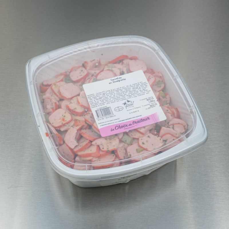 Cervelas en vinaigrette 2kg300 | Calidel Pro