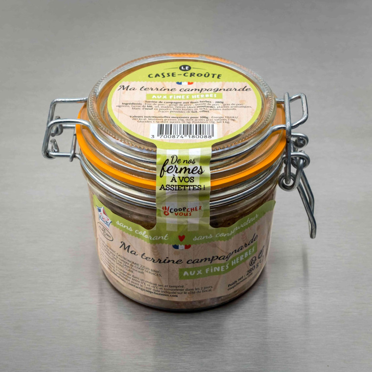 Terrine de campagne aux fines herbes 280 g | Calidel Pro