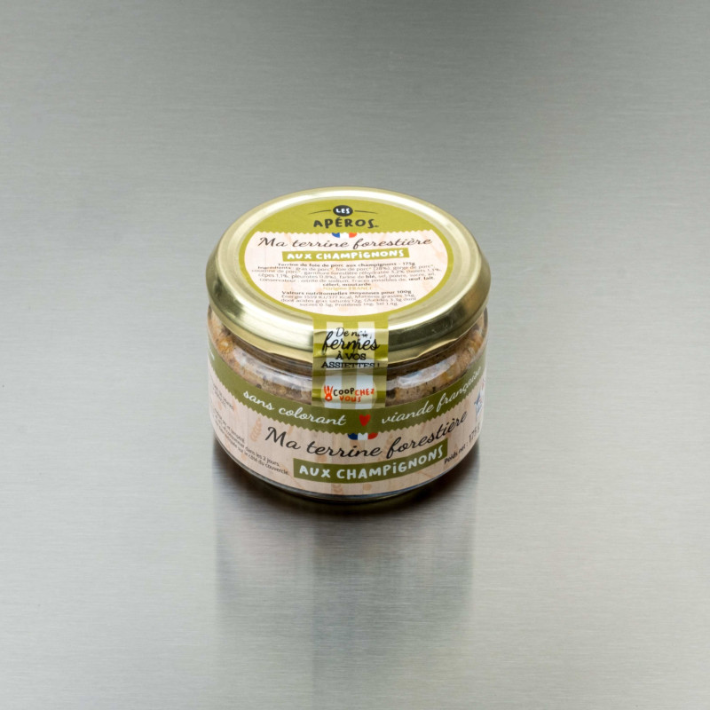 Terrine foresti&egrave;re aux champignons 175 g | Calidel Pro