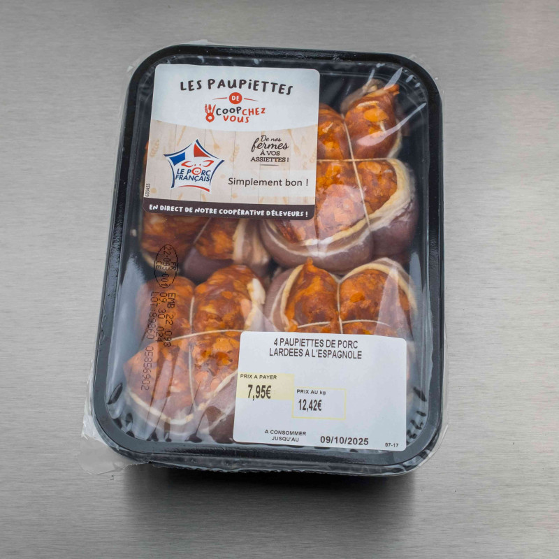 Paupiette de porc à l'espagnole 640 g (4 paupiettes de 160 g) | Calidel Pro Paupiette de porc à l'espagnole 640 g (4 paupiettes de 160 g) | Calidel Pro