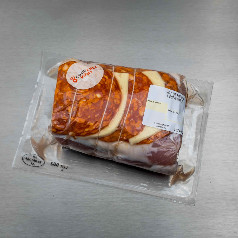 R&ocirc;ti de porc &agrave; l'espagnole 1 kg env. | Calidel Pro