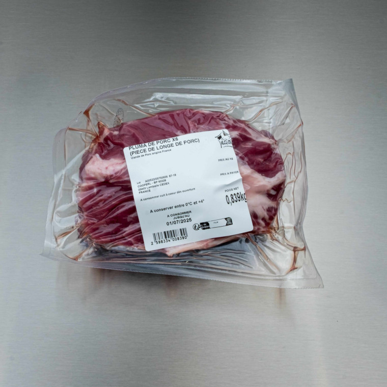 Pluma de porc fa&ccedil;on ib&eacute;rique 950 g env. (6 plumas) | Calidel Pro