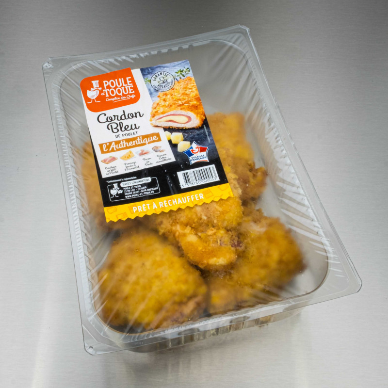 Cordons bleus de poulet cuits &agrave; l'authentique 900 g (6 cordons bleus de 150 g) | Calidel Pro