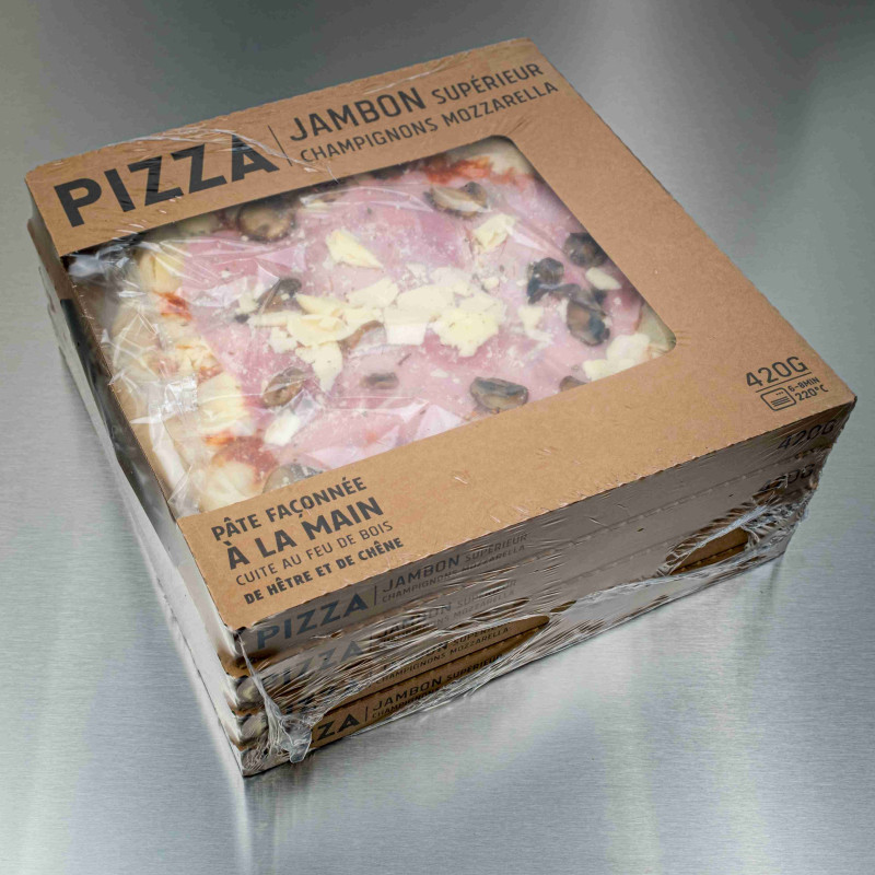 Pizza jambon sup&eacute;rieur champignons mozzarella 420 g | Calidel Pro