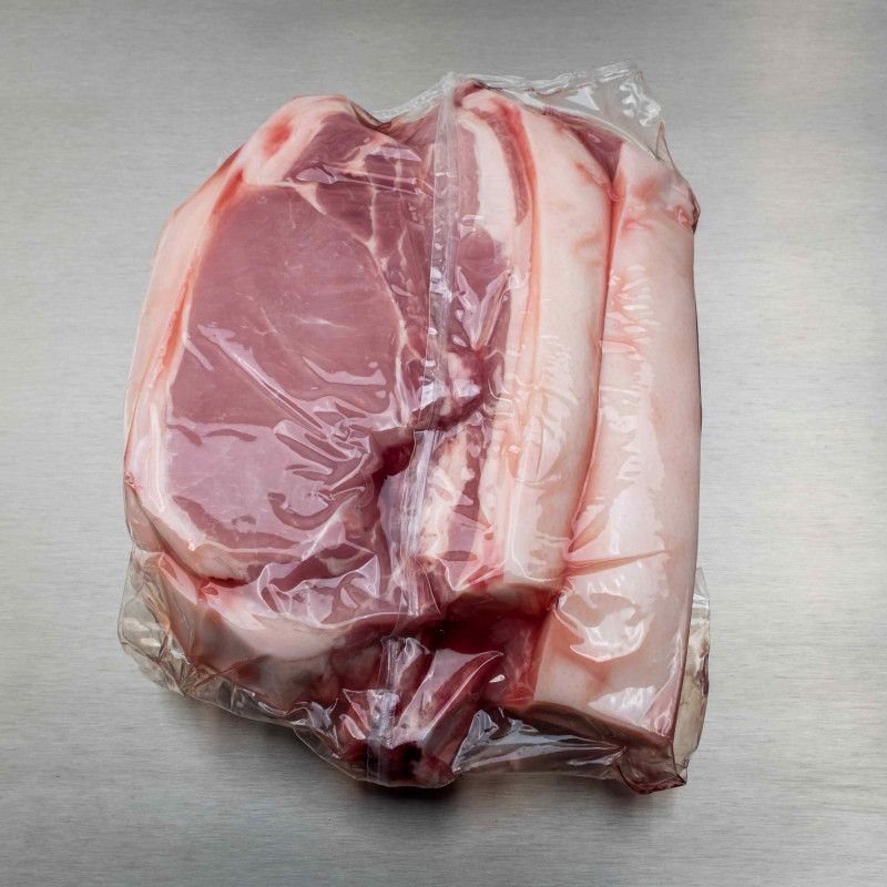 Tomahawk de porc 1kg800 env. (4 tomahawks de 450 g env.) | Calidel Pro