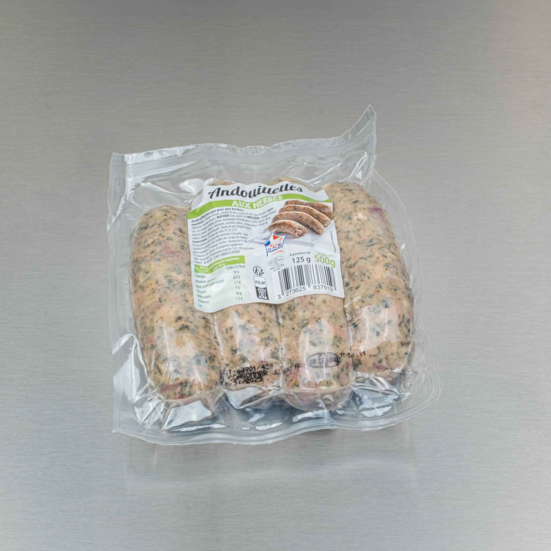 Andouillette pur porc aux herbes 500 g (4 andouillettes de 125 g) | Calidel Pro