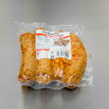 Andouillette pur porc mexicaine 500 g (4 andouillettes de 125 g)