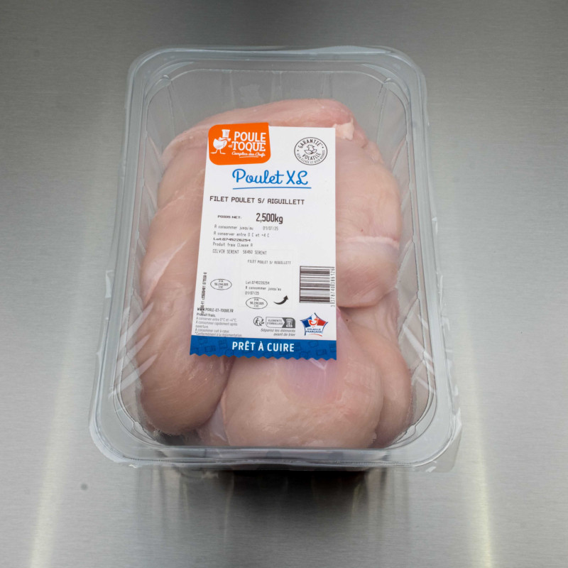 Filets de poulet blanc 2kg500 env. | Calidel Pro