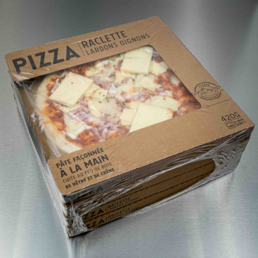 Pizza raclette lardons oignons 420 g