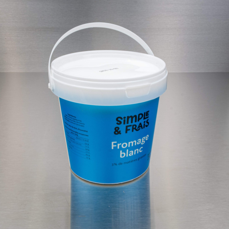 Fromage blanc 3% MG 1 kg | Calidel Pro