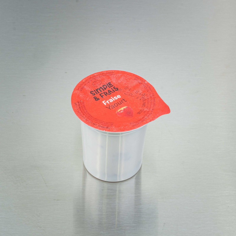 Yaourt du march&eacute; fraise 125 g | Calidel Pro