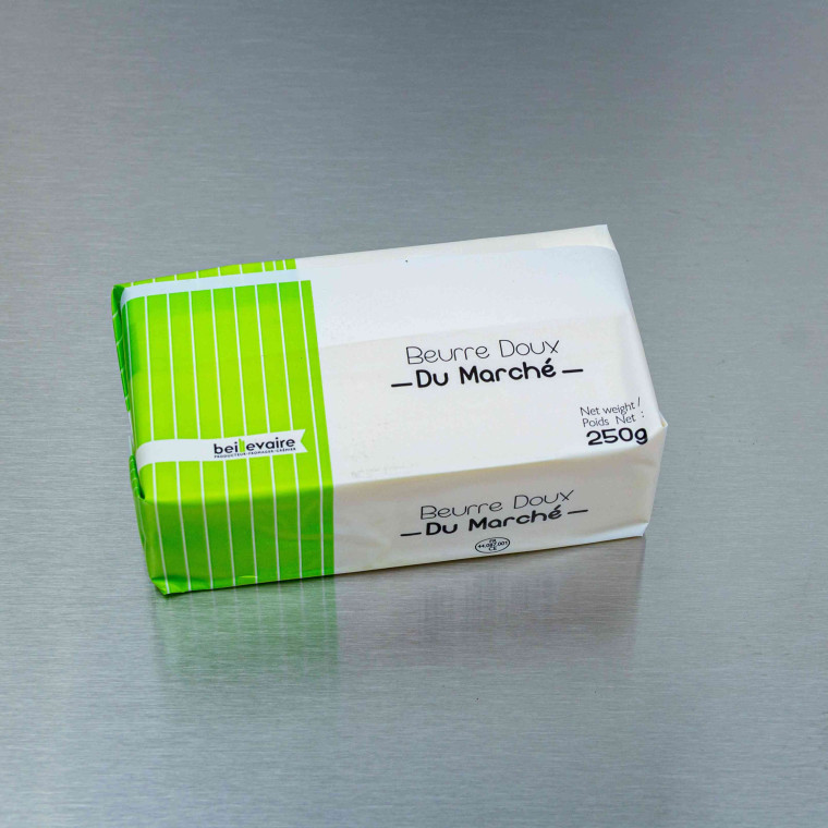 Beurre pasteuris&eacute; doux 250 g | Calidel Pro