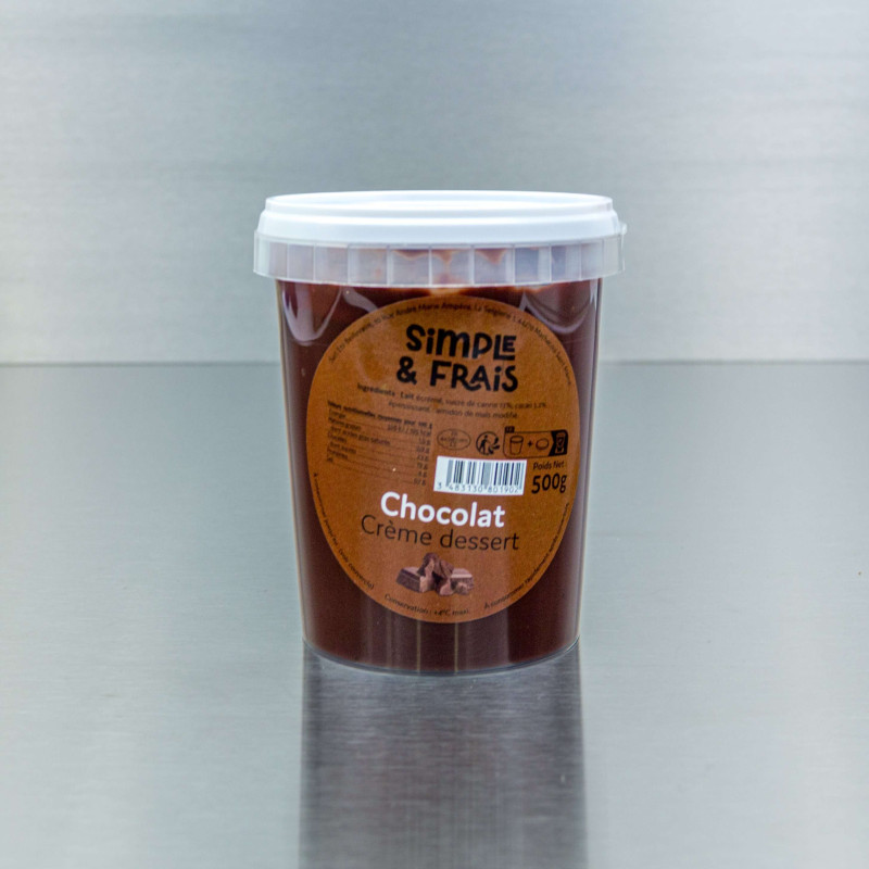 Cr&egrave;me dessert au chocolat 500 g | Calidel Pro