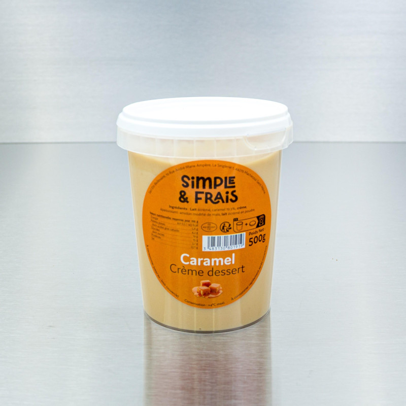 Cr&egrave;me dessert au caramel 500 g | Calidel Pro