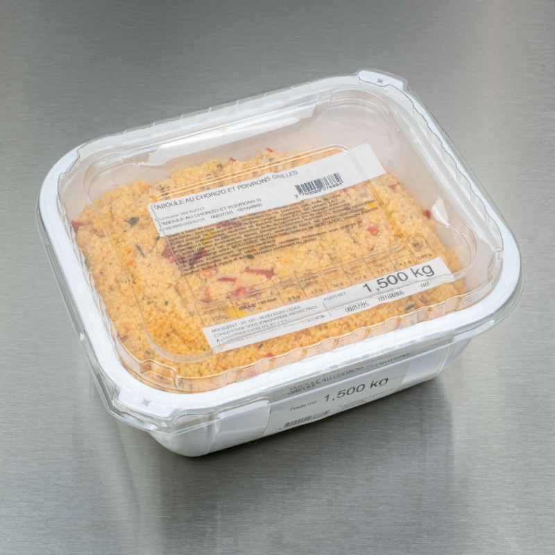 Taboulé au chorizo et poivrons grillés 1kg500 | Calidel Pro Taboulé au chorizo et poivrons grillés 1kg500 | Calidel Pro