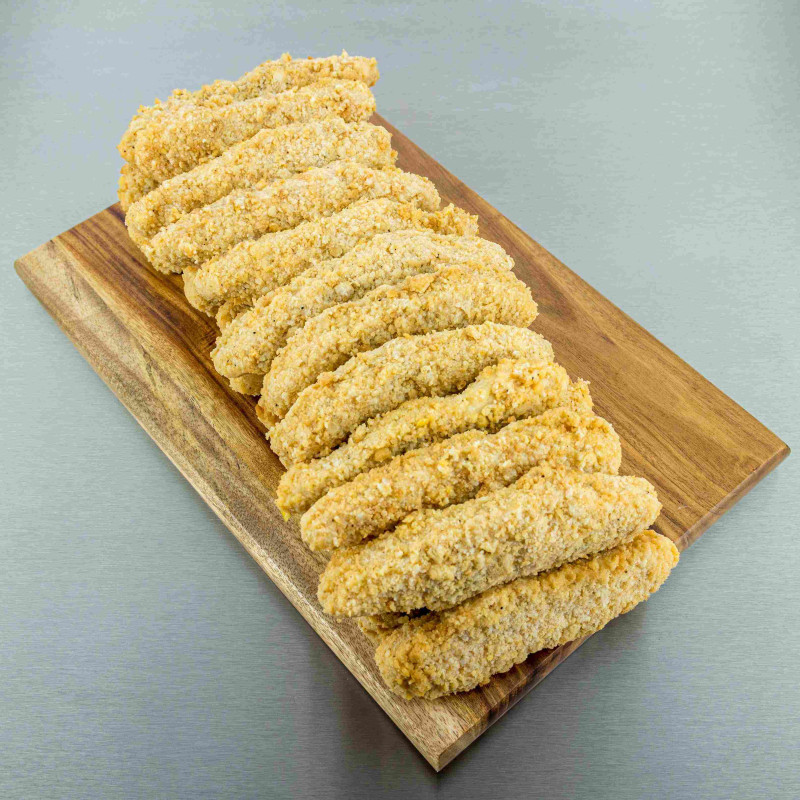 Spicy filets au poulet cuit pan&eacute;s 1 kg | Calidel Pro