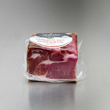 Jambon sec sup&eacute;rieur 9 mois sans os 850 g env.