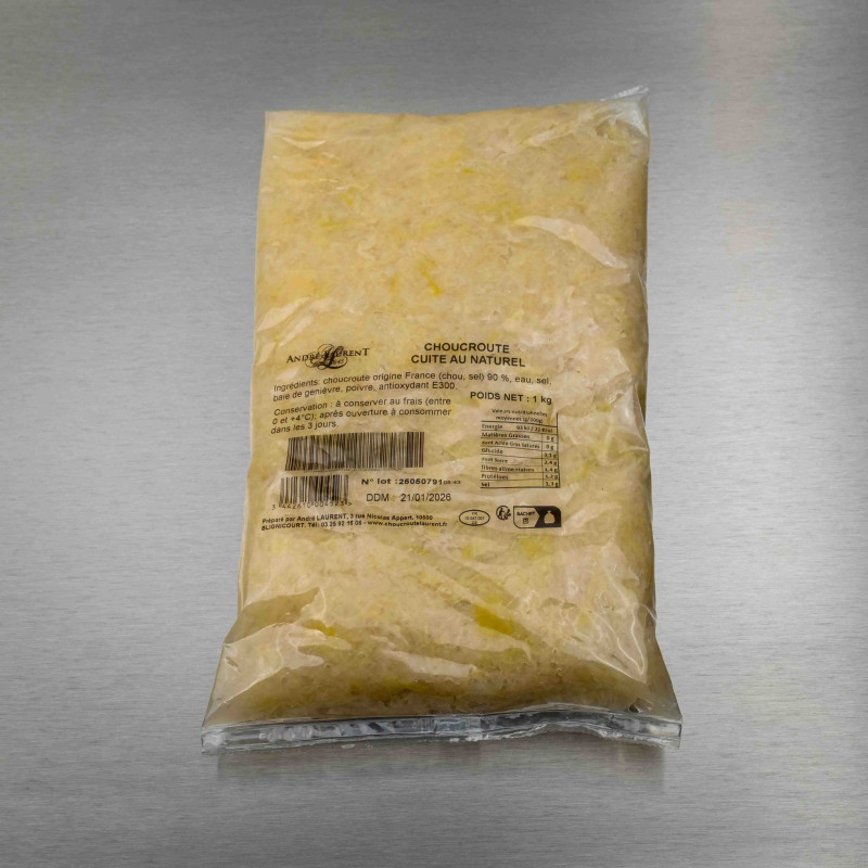 Choucroute cuite au naturel 1 kg | Calidel Pro