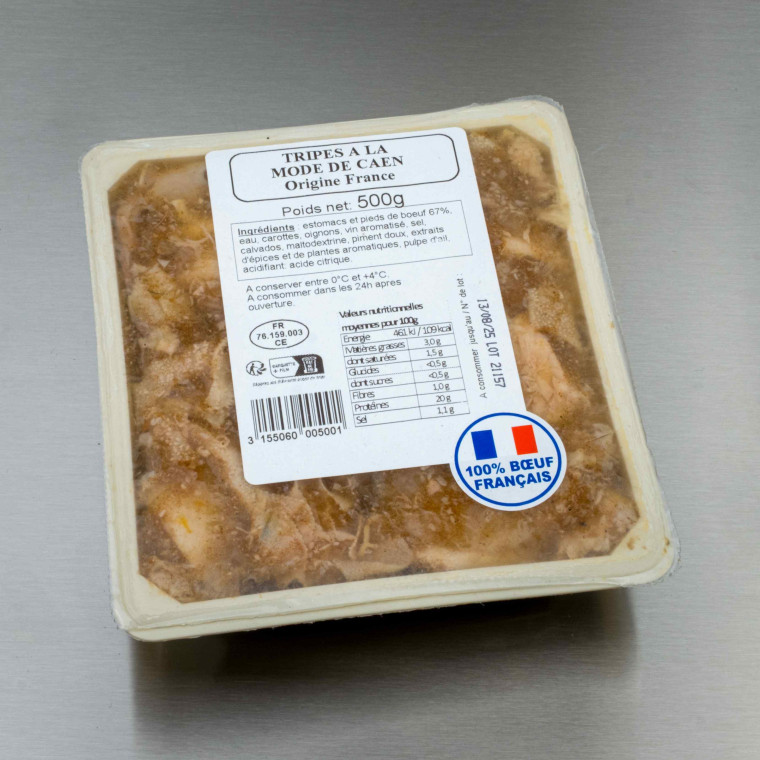 Tripes &agrave; la mode de Caen 500 g | Calidel Pro