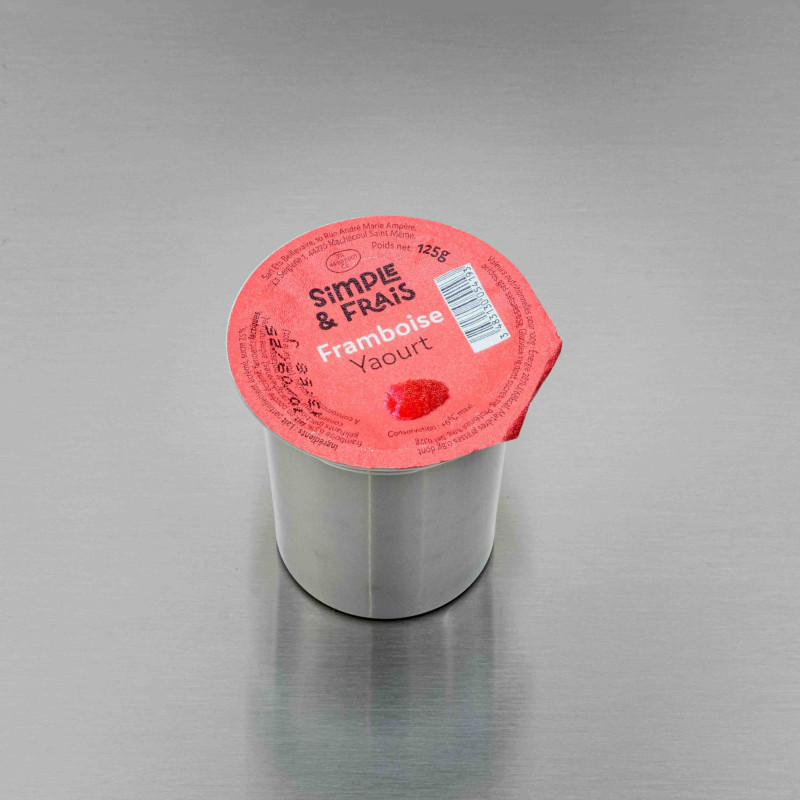 Yaourt du march&eacute; Framboise 125 g | Calidel Pro