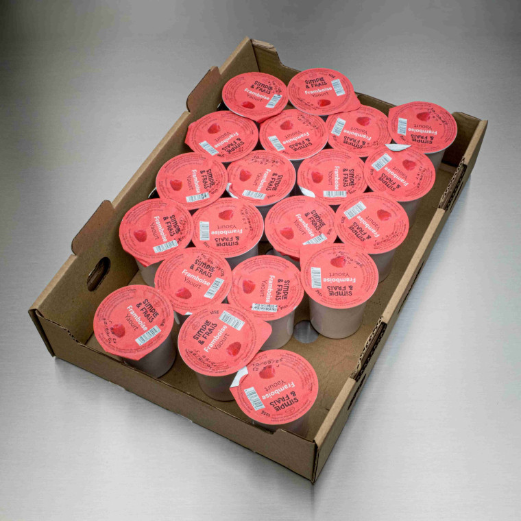 Yaourt du march&eacute; Framboise 125 g | Calidel Pro