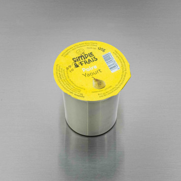 Yaourt du march&eacute; poire 125 g