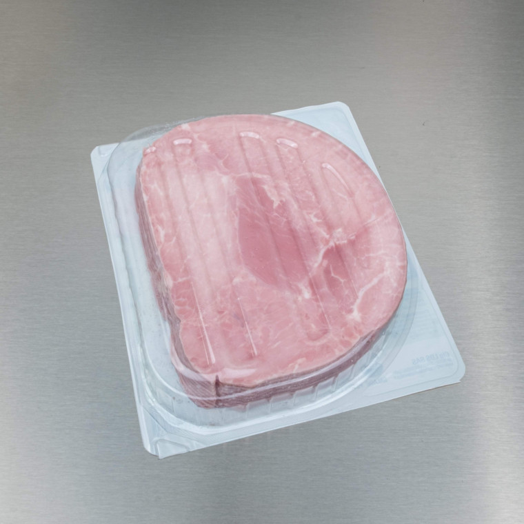 Jambon cuit sup&eacute;rieur d&eacute;couenn&eacute; d&eacute;graiss&eacute; (10 tranches de 45 g) | Calidel Pro