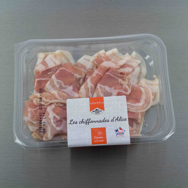 Chiffonnades de pancetta 80 g | Calidel Pro