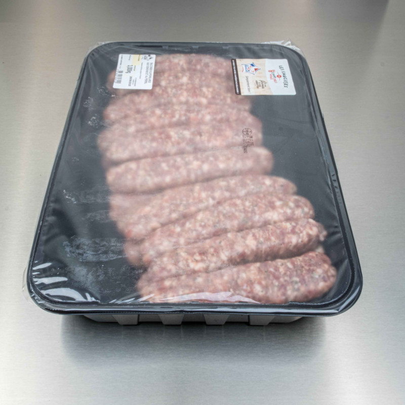 Saucisses de porc aux oignons et persil 130 g | Calidel Pro Saucisses de porc aux oignons et persil 130 g | Calidel Pro