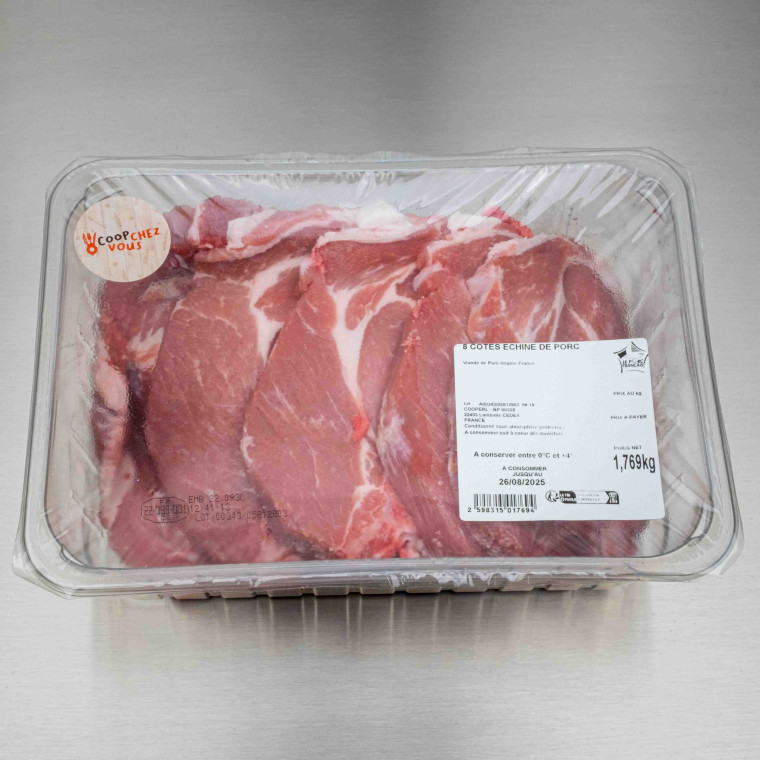 C&ocirc;tes de porc &eacute;chine 175 g | Calidel Pro