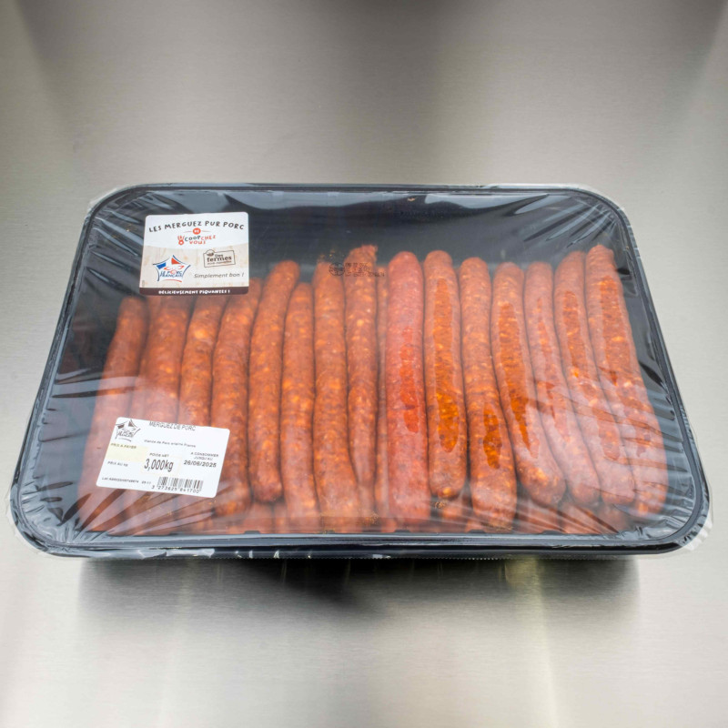 Merguez de porc 80 g | Calidel Pro