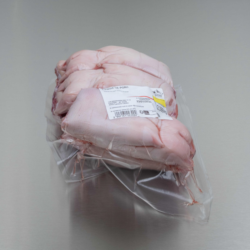 Pieds de porc 2kg600 env. (6 pieds de 430 g) | Calidel Pro Pieds de porc 2kg600 env. (6 pieds de 430 g) | Calidel Pro