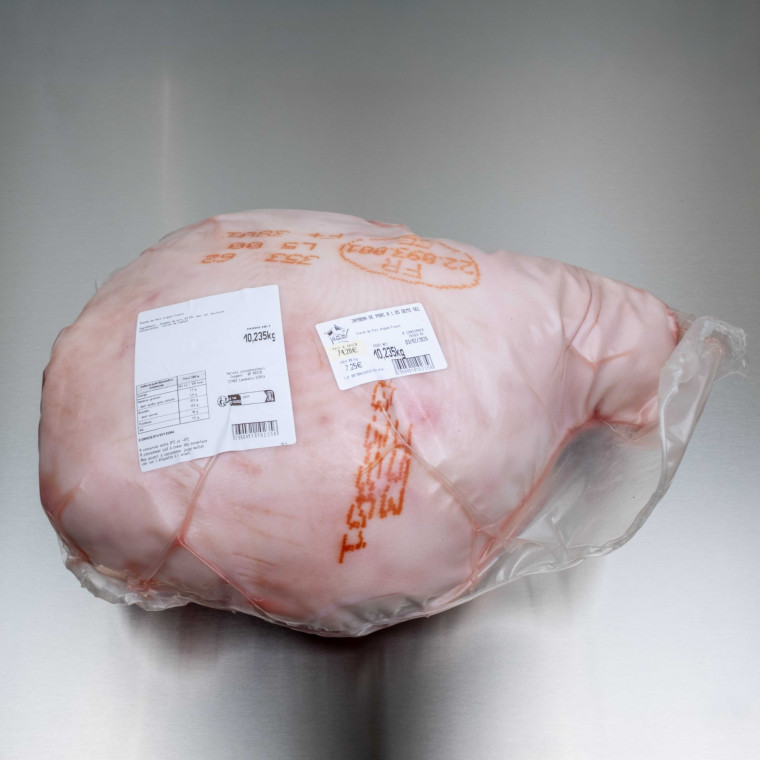 Jambon de porc avec os demi-sel 10 kg env. | Calidel Pro